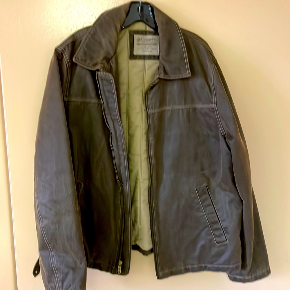 Mens Columbia XL Waxed Cotton Jacket-Waterproof/resistant